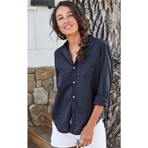 FRANK & EILEEN Eileen Featherweight In Navy, XXS $228 D17